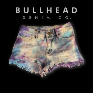 Bullhead Tye Dye Denim Shorts